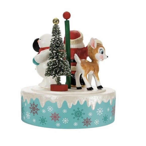Hallmark Keepsake Merry Christmas Santa Snowman Reindeer Nostalgic Noel Ornament - Picture 2 of 7